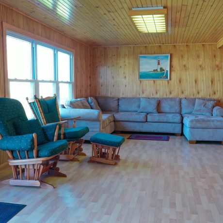Recreation area with couch and chairs